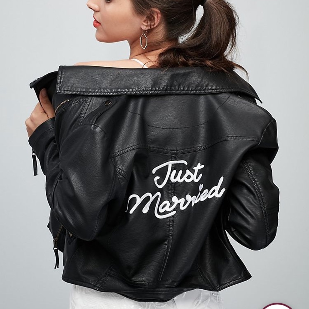 Vegan Leather Bridal Jacket